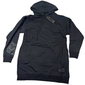 Pro Standard Womens Medium Black Alcorn State Braves Football Hoodie Dress NWT